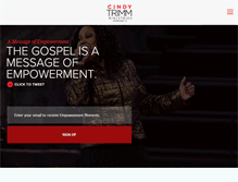 Tablet Screenshot of cindytrimmministries.org